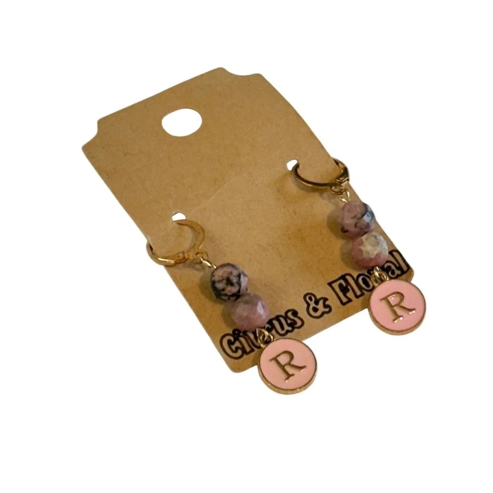 Handmade pink monogram